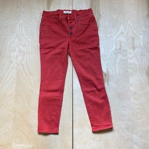 Madewell 9” high rise skinny crop size 27P